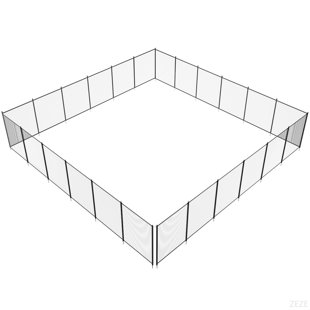 Pool Fence, 4 X 48 FT Pool Fences For Inground Pools, Removable Child Safety Pool Fencing, Easy DIY Installation Swimming Pool Fence, 340Gms Teslin PVC Pool Fence Mesh Protects Kids And Pets