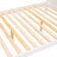 Lit simple superposé au dessus d'un lit double avec tablettes, escalier de rangement et 2 tiroirs, blanc-156434112