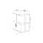 Modern Cube End Table with Open Storage Shelves-537072121