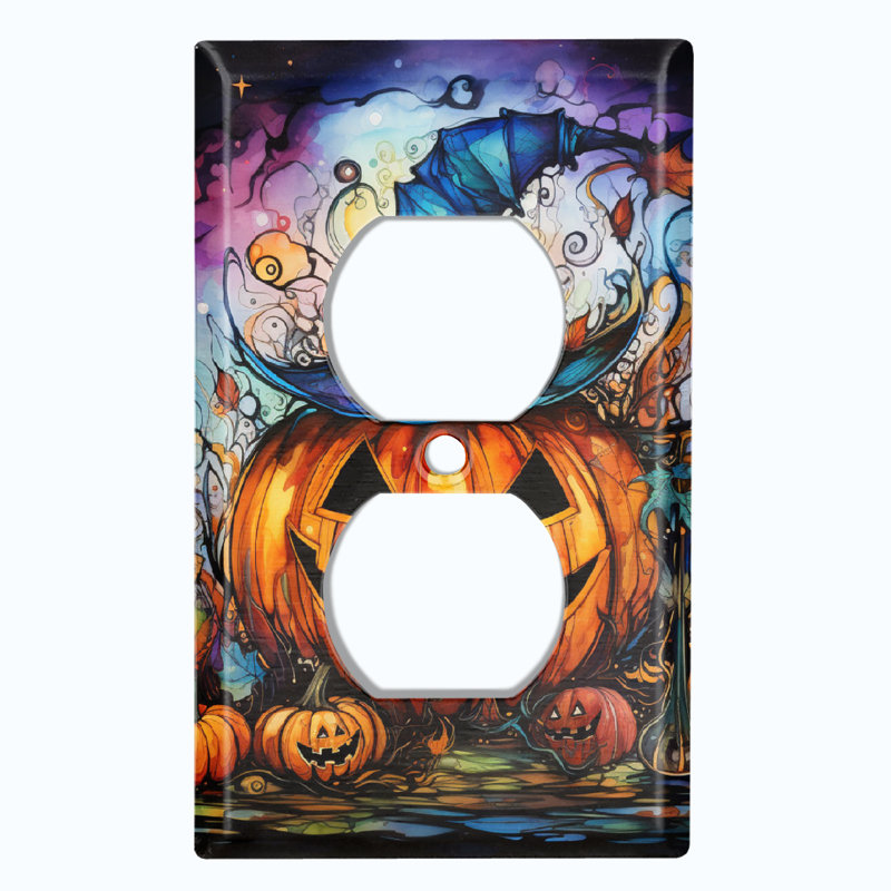 Figurine murale d'Halloween festive et citrouille d'Halloween