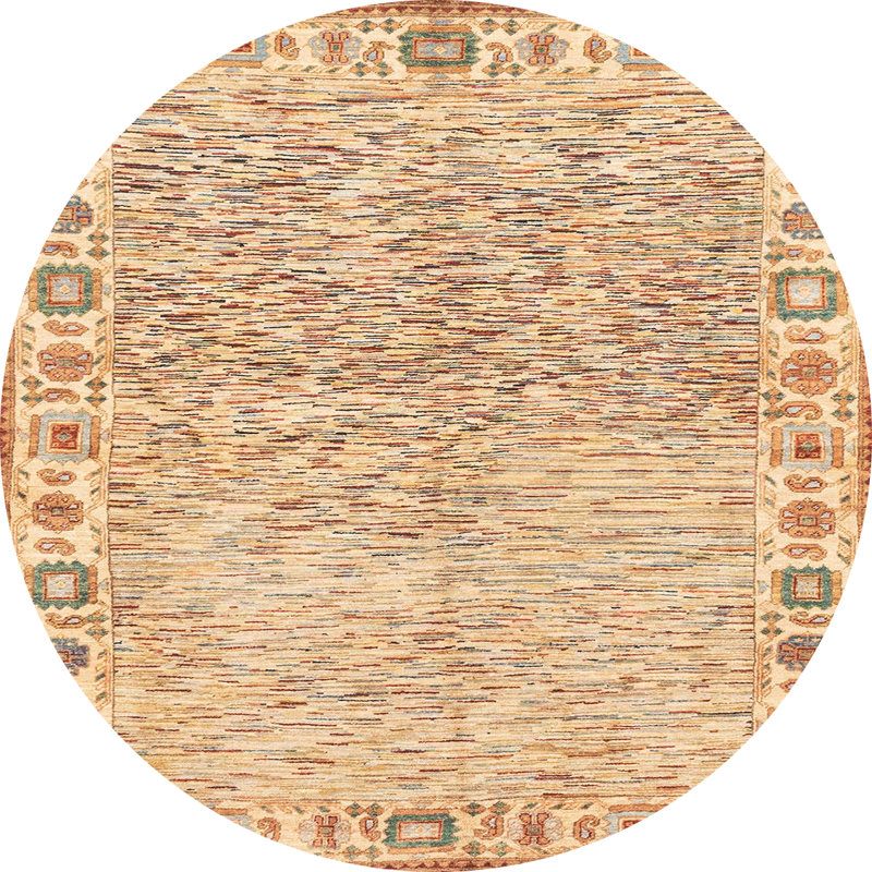 Tapis abstrait moderne 3389, Rond 5 pi