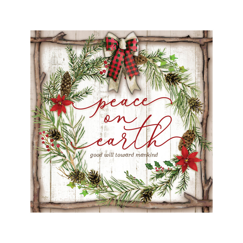 Peace On Earth - Wrapped Canvas Print, 45.72 cm H x 45.72 cm W x 1.91 cm D