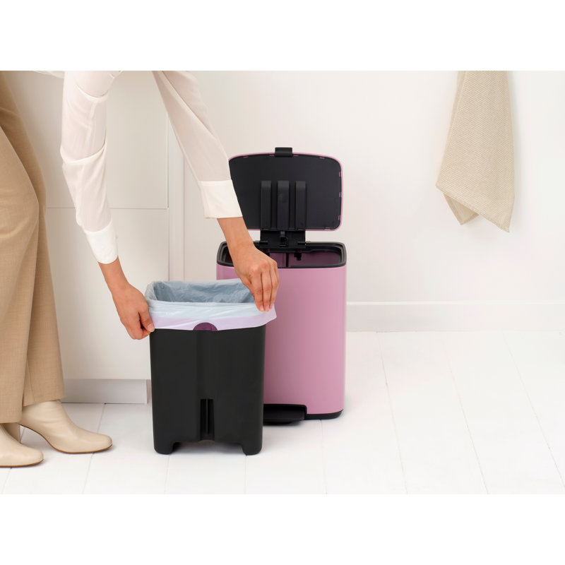 Poubelle à pédale Bo, 3,2 gallons (12 litres), Rose lilas