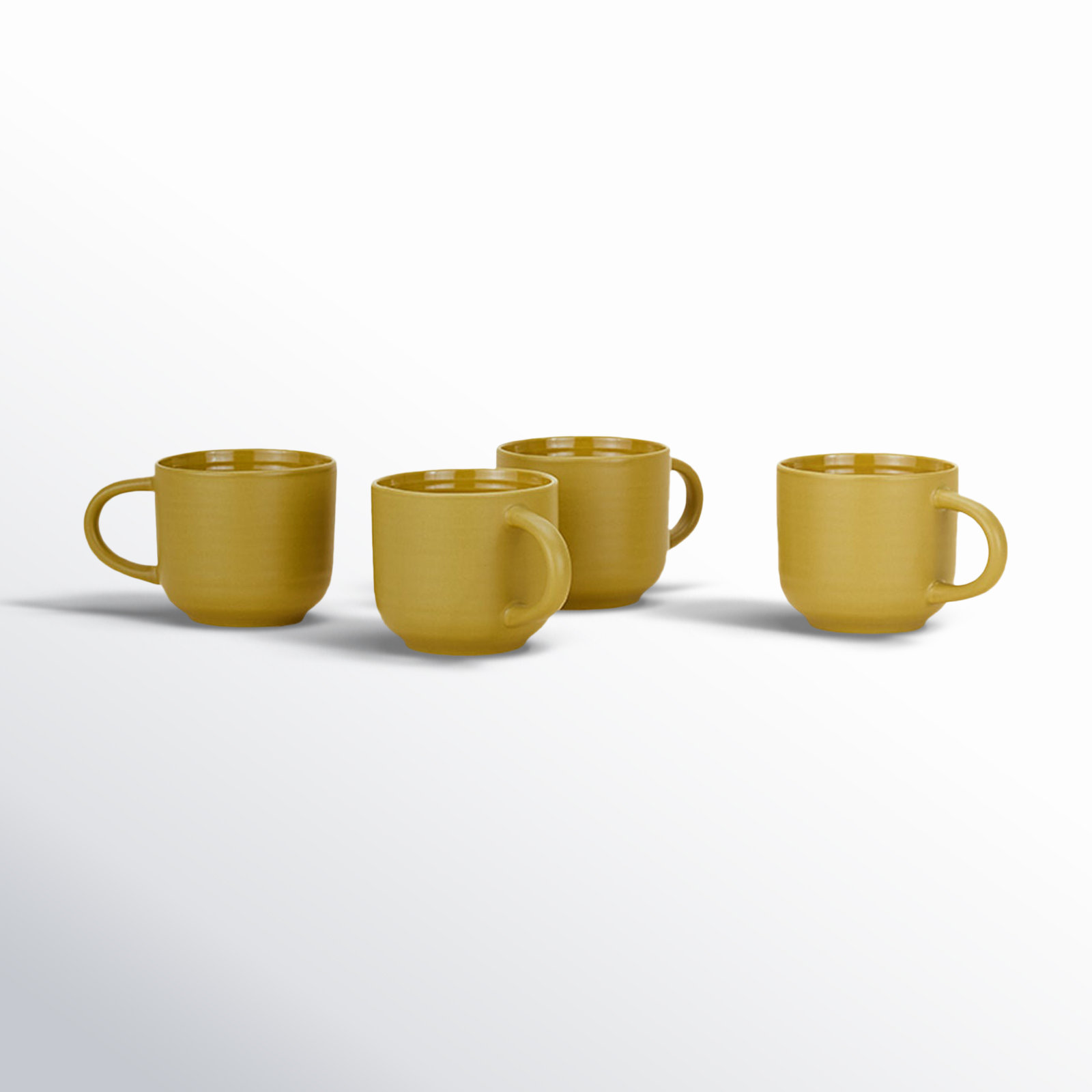 Hirma Stoneware Coffee Mug, Mustard