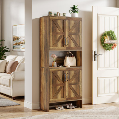 Armoire à chaussures 67,52 po de hauteur pour l'entrée