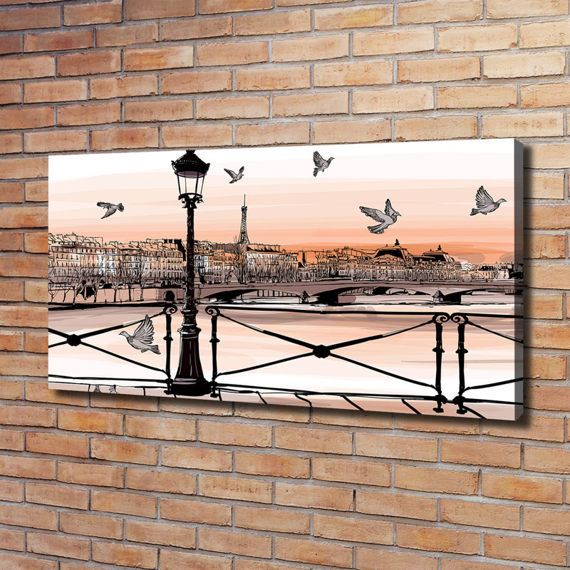 Twilight In Paris - Wrapped Canvas Print
