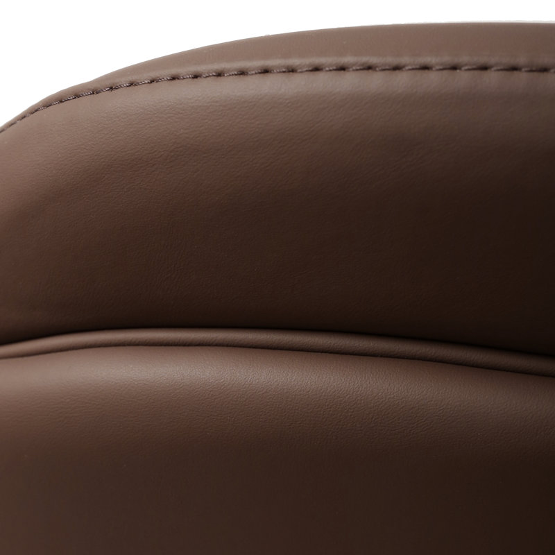 Tabouret de comptoir pivotant à 360 degrés Finta, Mink Brown/Silver