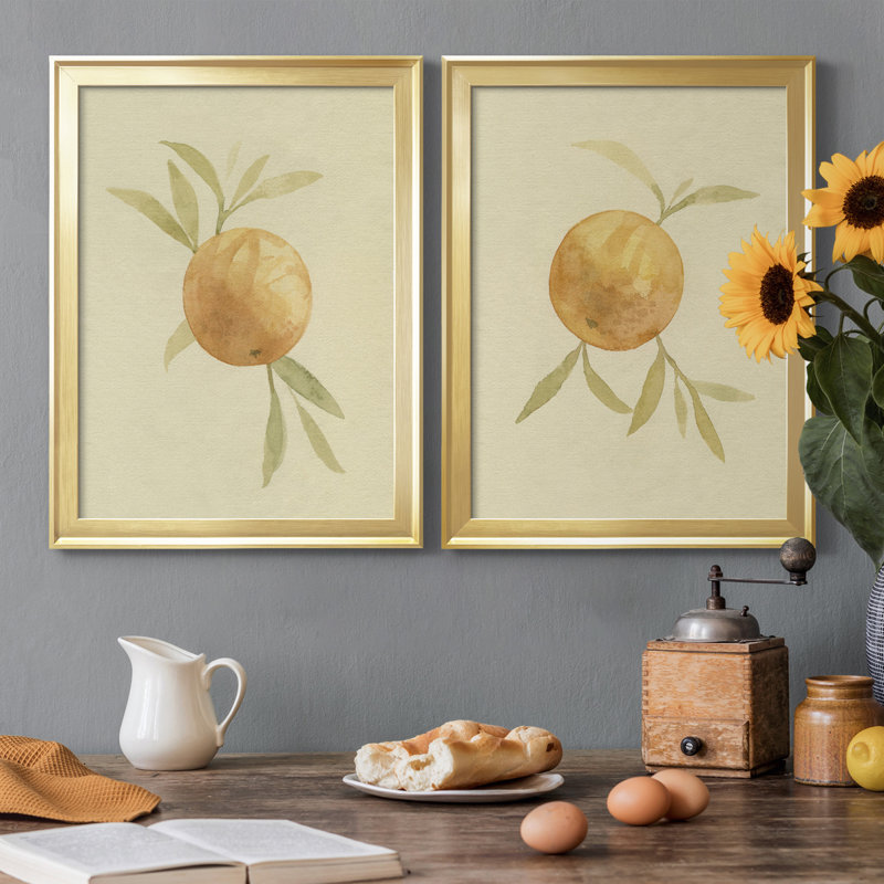 «Dappled Oranges I», reproduction encadrée de qualité supérieure - prête à être accrochée, H 42,5 po x l 30,5 po x P 1,25 po