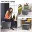 Repose-pieds rond avec repose-pieds en tissu