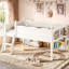 Lits pour enfants peu encombrants avec rangement, lit mezzanine simple en bois aggloméré, chambre d'enfant moderne