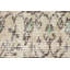 Tapis de couloir rétro beige Oushak