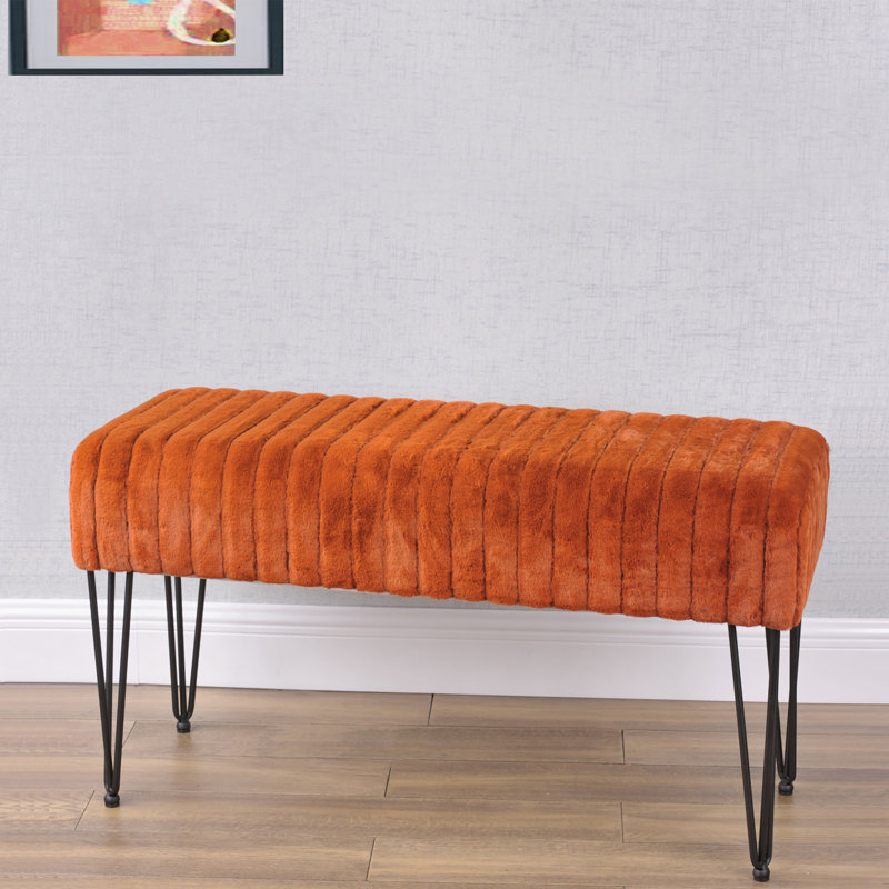 Dugan Upholstered Ottoman, Umber 