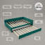 Lit de jour avec couchette en velours Emerald-666092020