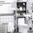 Grey Over Toilet Cabinet Unit - Bathroom Storage With Adjustable Shelf And Open Compartment For Lotion Organizer Double Door, Functional