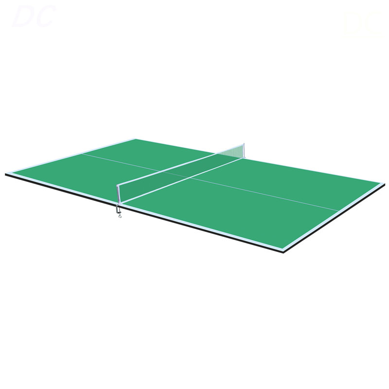 Plateau de table de tennis de table pliable et portable de 8,5 pi de taille moyenne pour jeux d'intérieur, plateau de table
