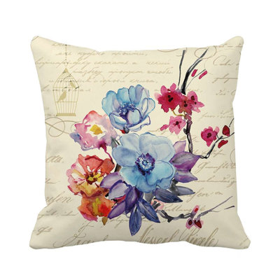 Housse et insert de coussin carré rétro