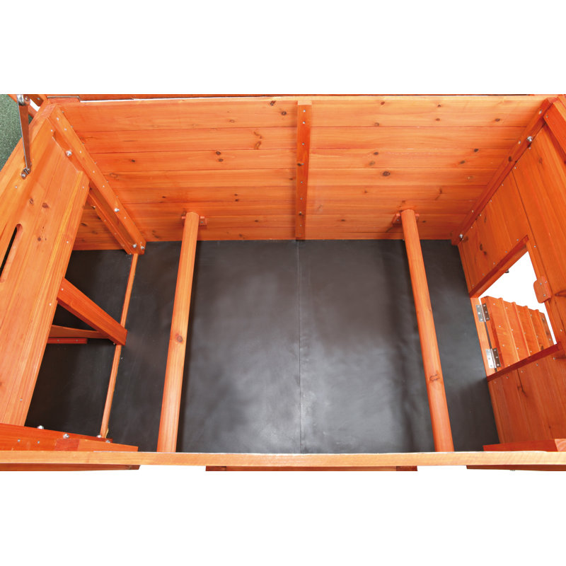 TRIXIE Chicken Coop with Nesting Box, up to 2 Chickens (Standard Size) or 4 Bantams