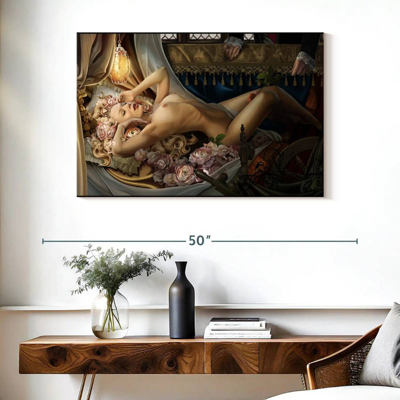 Le rêve de la beauté, H 26 po x l 39 po