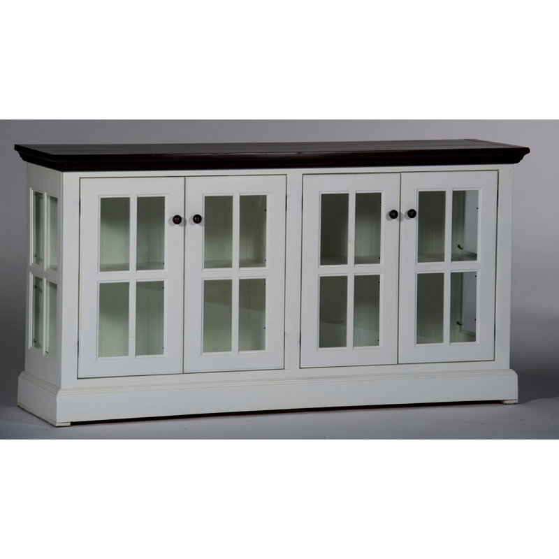 Southville 63'' Sideboard, Concord Cherry, Interesting Aqua
