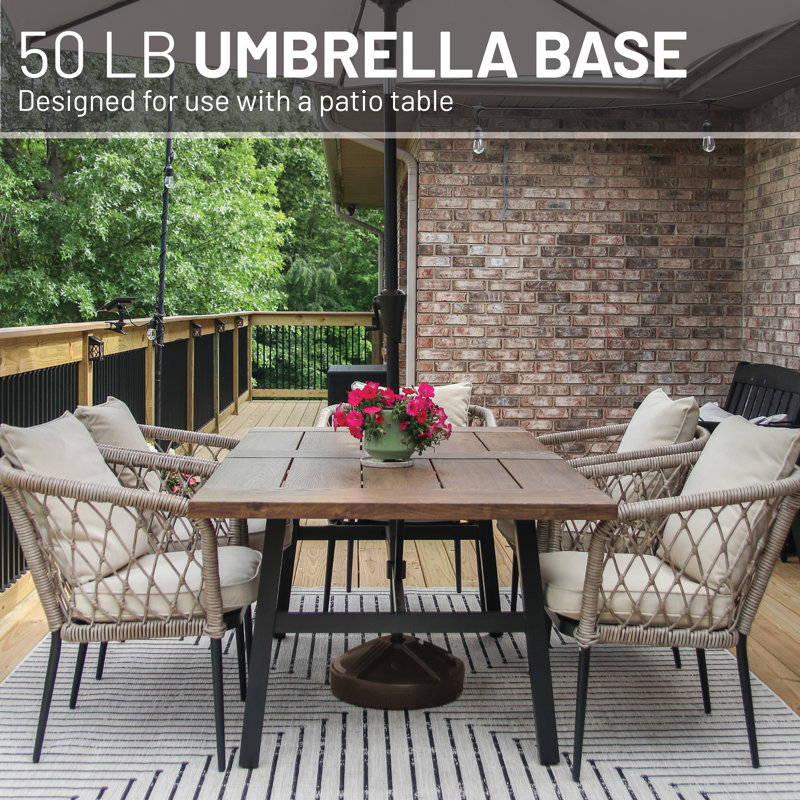 US Weight Fillable Umbrella Base, Bronze