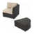 Coussin brun clair / structure brun foncé