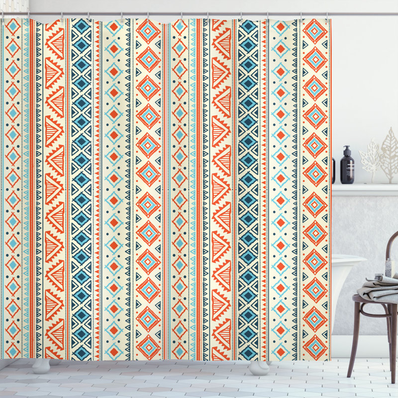 Rideau de douche Maxine Tribal, H 69 po x l 105 po