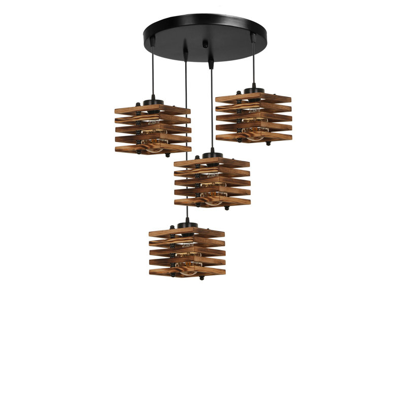 Kodi 4 - Light Cluster Pendant, Brown