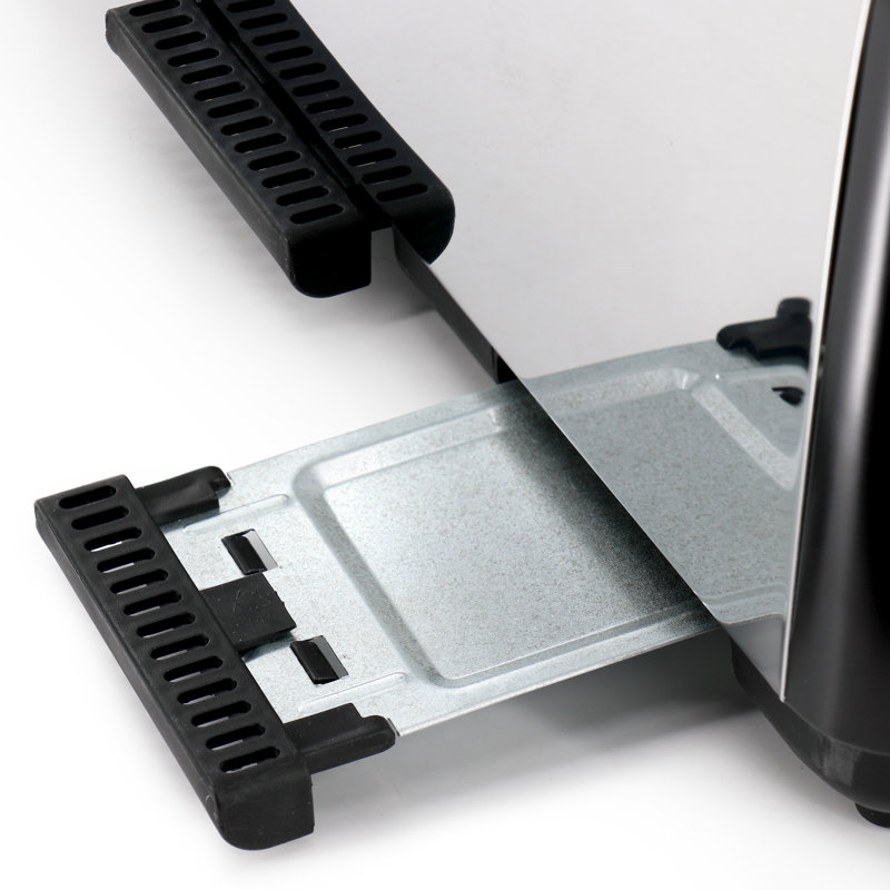 Grille-pain en acier inoxydable à fente large 4 tranches 1400W Redmond