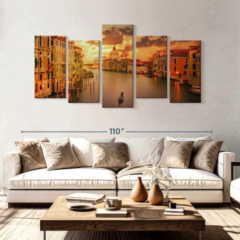 Senne Sunset In Venice, 48" H x 94" W