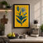 Single Stem in Gold Botanical 1 Piece Wrapped Canvas Wall Art-2042678423-2042678507
