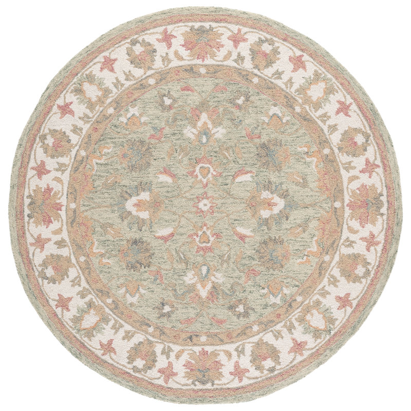 Heritage 125 Hand Tufted 80% Wool; 20% Cotton Oriental Rug, Round 6'