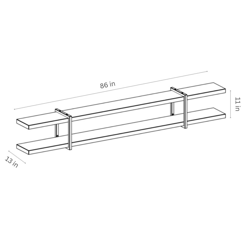 Abhinav Naples 86" Floating Media Console