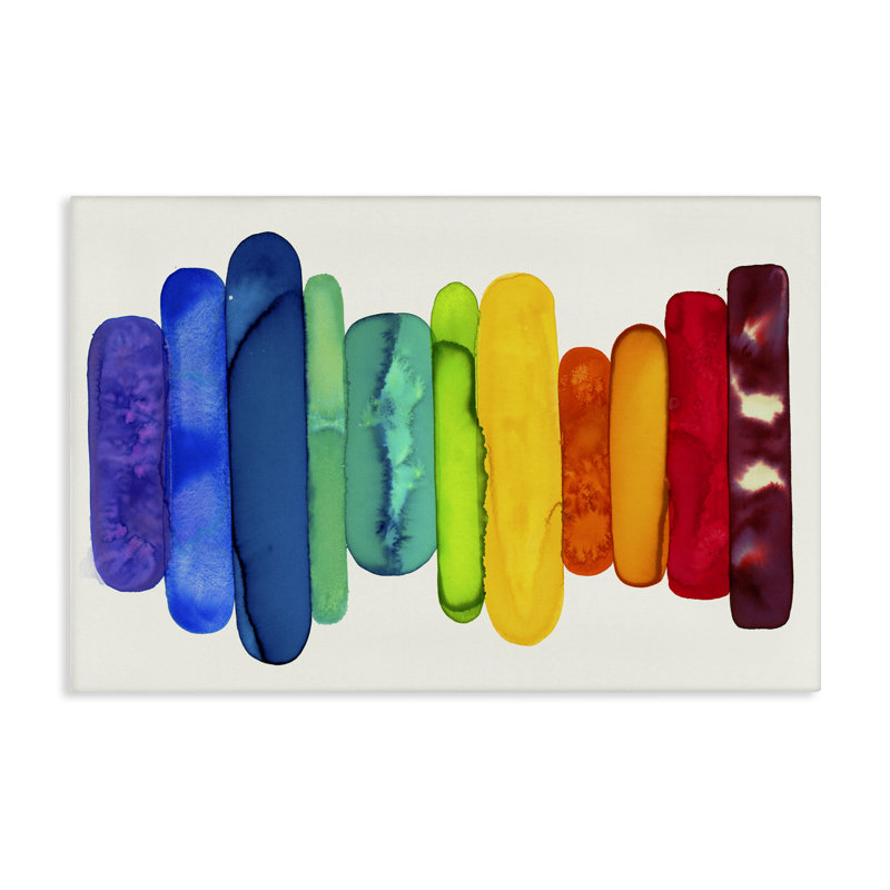 Toile ombrée arc-en-ciel par Laura Van Horne, H 16 po x l 24 po