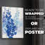 Delphinium I - Impression sur toile seulement - NON CADRE-36123735