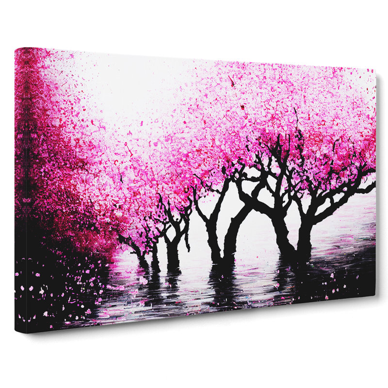 Cherry Blossom Tree - Wrapped Canvas Print, 50cm H x 76cm W x 3cm D