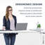 Bureau debout électrique en L à hauteur ajustable (63 po)-111565356-111565359