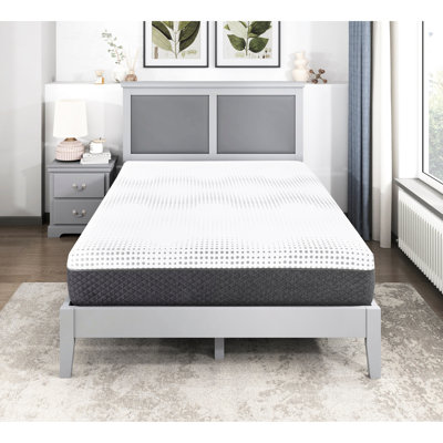 King Mattress 12" - Tea Gel Memory Foam & Pocket Coils Deep And Peaceful Rest White Breathable Comfortable