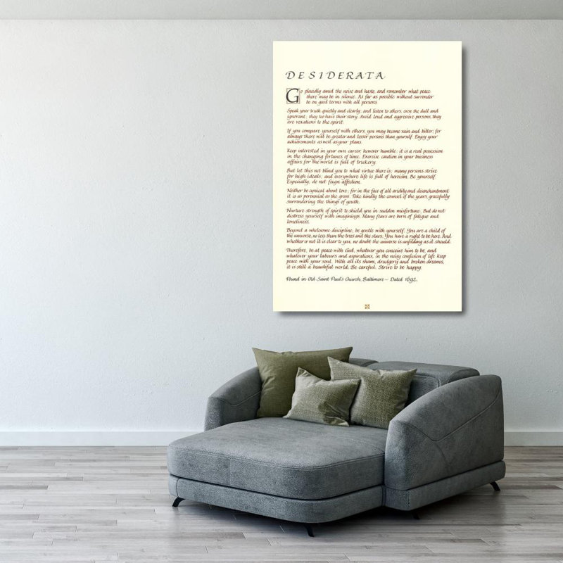 Desiderata, 40" H x 28" W
