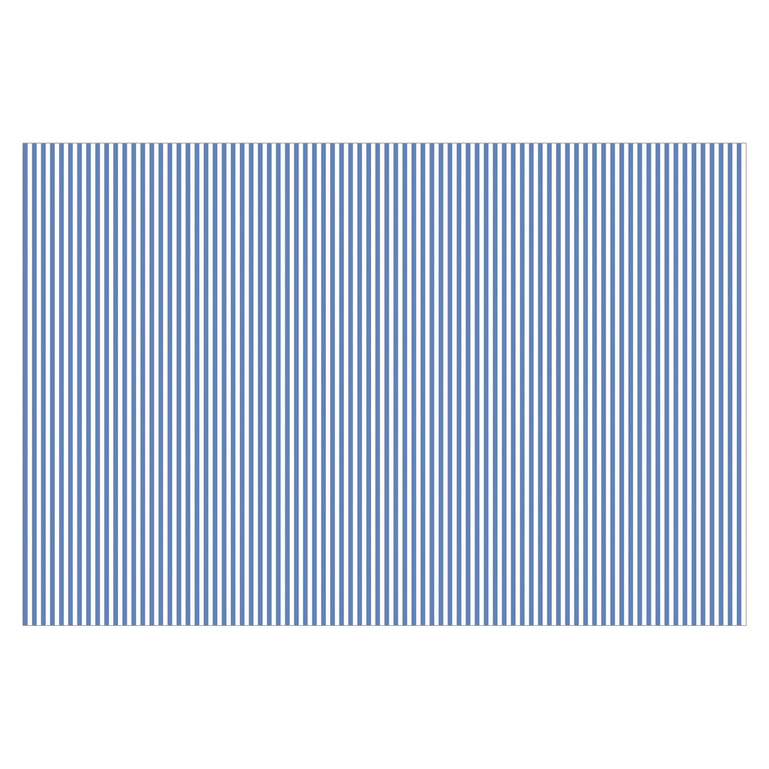 Strukturierte Tapete Blue and White Stripes 2,55 m x 384 cm