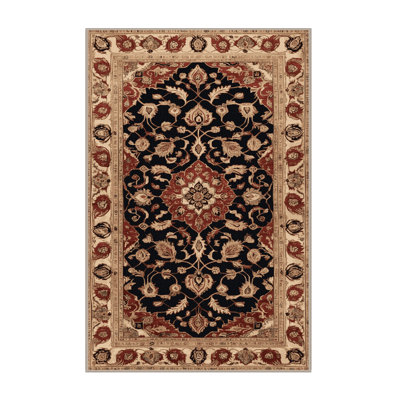 Machine Washable Persian Brown Area Rug