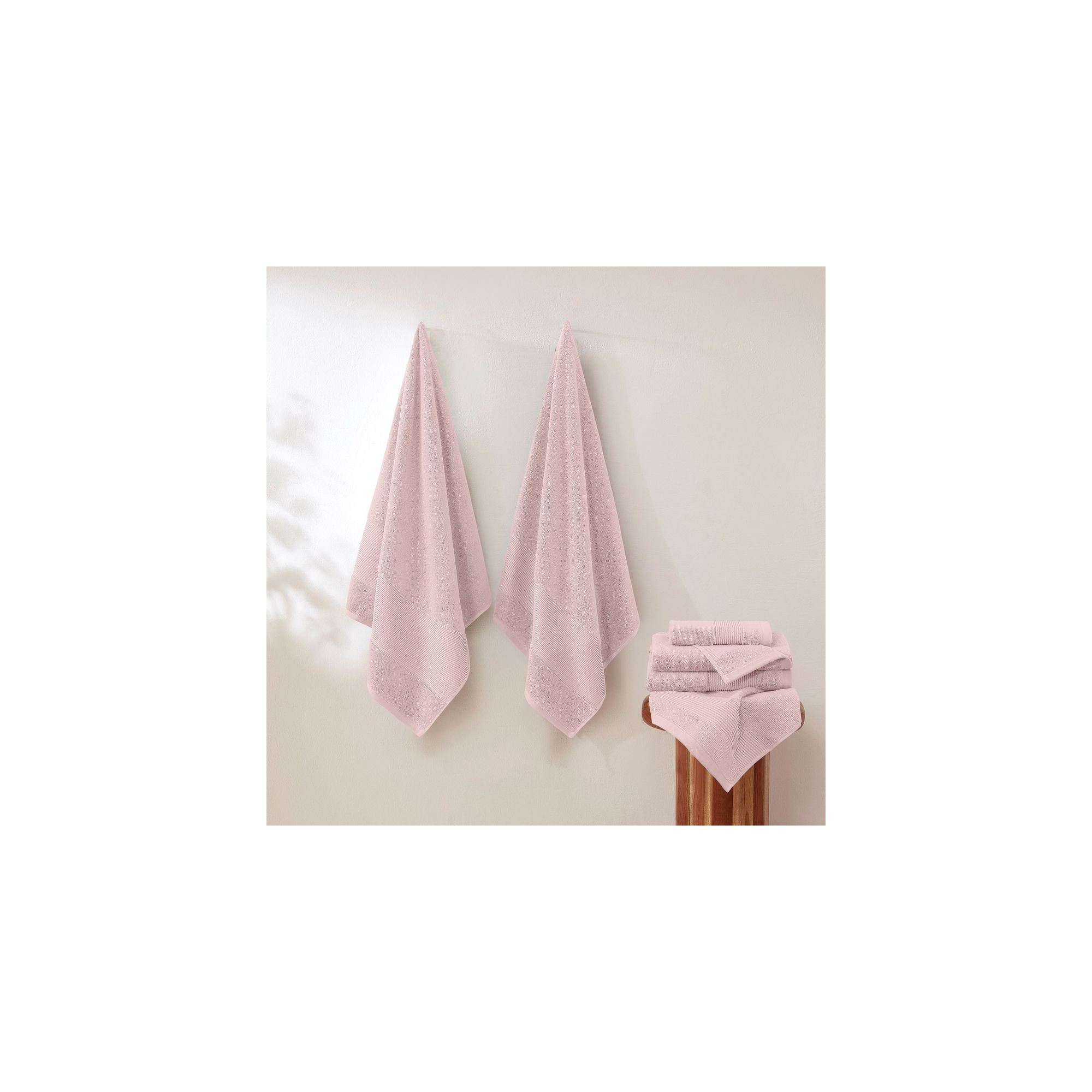 Modern Threads - Air Cloud 6-Piece 100% Zero-Twist Cotton Towel Set - Bath Towels, Hand Towels, & Washcloths - Super Absorbent & Quick Dry - 500 GSM - Soft & Plush
