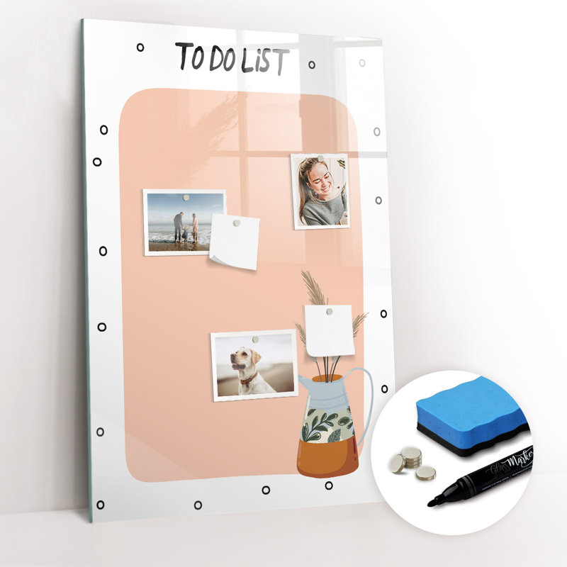 To Do List Magnetic Wall Mounted Dry Erase Board