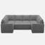 Canapé modulaire en chenille Seybert-1470483918