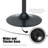Modern White Microsuede Upholstered Metal Frame Swivel and Height Adjustable Bar Stools Set of 2-1044868229