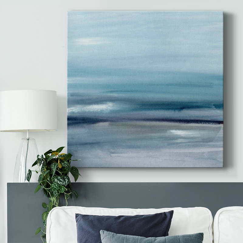 Severn In Cyan I sur impression sur toile, H 40 po x l 40 po x P 1,5 po