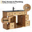 Ensemble de meuble-lavabo simple 48 po avec plateau en résine, assemblage requis-38443521