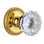 Grandeur Newport Rosette Single Dummy with Fontainebleau Crystal Door Knob