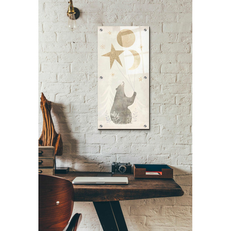 «Wood Land Celebration Collection B» par Victoria Borges, art mural en verre acrylique, H 24 po x l 12 po