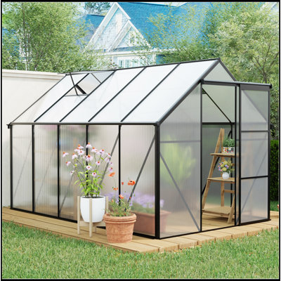 Serre en polycarbonate surélevée 6X10 pi