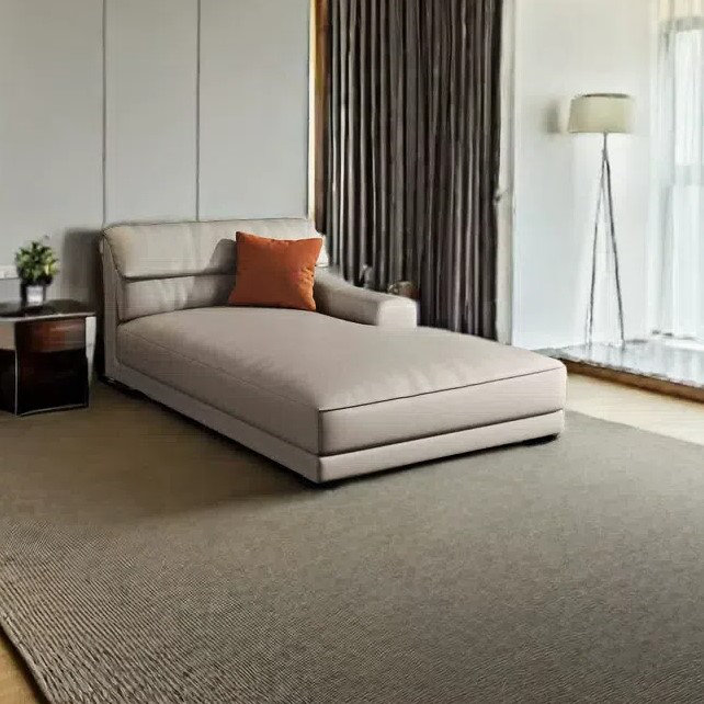 Méridienne simple Fashion Home, Accoudoir à gauche (vu de face), Beige, Émulsion